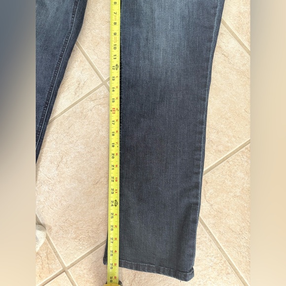 Democracy ab solution straight leg dark wash denim jeans size 14 - Picture 7 of 8